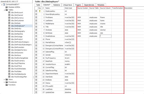 Document Data Mapping and Sources in Data Warehouse - Dataedo Tutorials