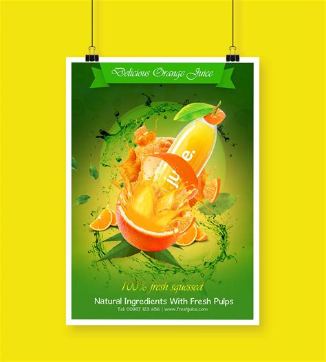 Fresh Juice Poster on Behance