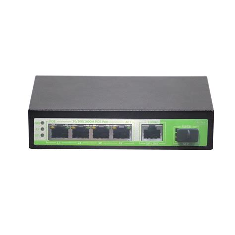 Ai-Tek 4 Port 10/100/1000M POE Switch + 1 Uplink SFP Ports | Virtual World Communications – One ...