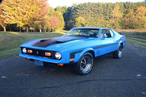 This Grabber Blue 1971 Mach 1 Cobra Jet Has Been Years in the Making