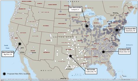 Number and Sites of RDCs and Allocation of CDCs to RDCs A: The Five RDC ...