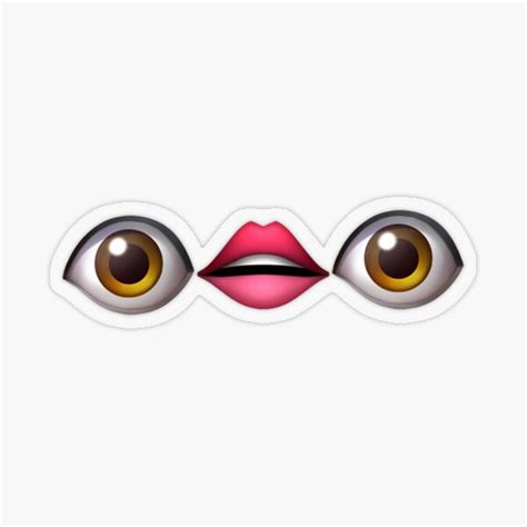 "Eye Mouth Eye Emoji Meme" Sticker by klfollett | Redbubble