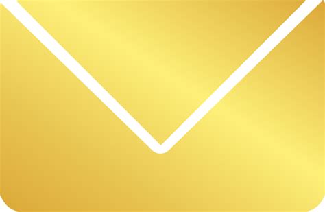 Icono De Caja De Correo Dorado Icono Del Cuadro De Me - vrogue.co