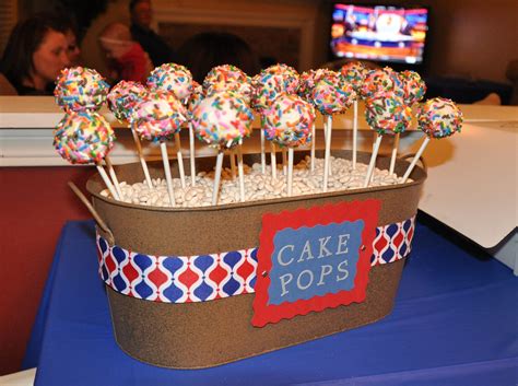 Simply DIY Cake Pop Display! Fill a tin with green floral Styrofoam, arrange your cake pops ...