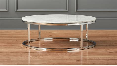 smart round marble top coffee table | CB2