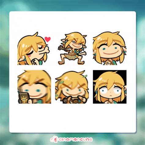 Tears of the Kingdom Link Emotes - cinamoncune's Ko-fi Shop - Ko-fi ️ ...