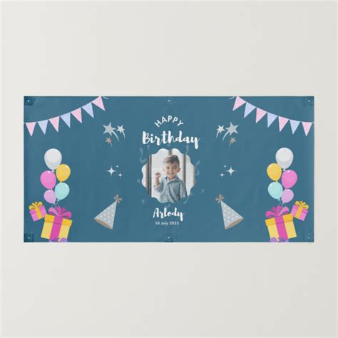 Free custom printable birthday banner templates | Canva