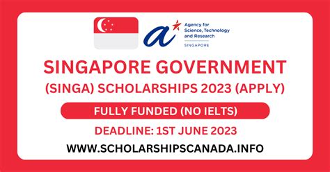 Singapore Government (SINGA) Scholarship 2023 | Fully Funded