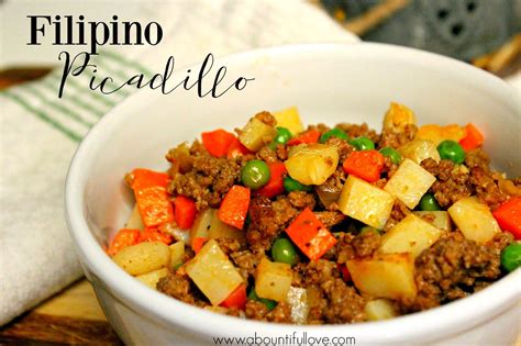 Filipino Picadillo | Recette picadillo, Recette à base de boeuf, Recette de dîner