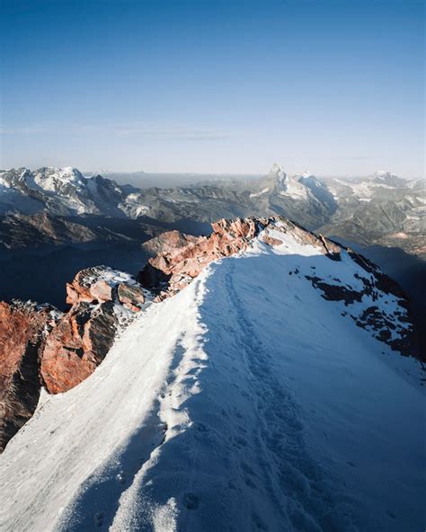 Mountain Peak in Snow · Free Stock Photo