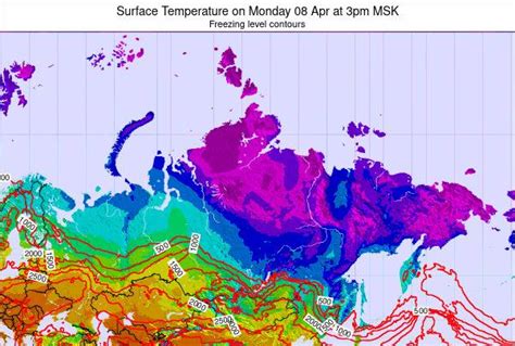 Russia Surface Temperature on Saturday 13 Mar at 9am MSK