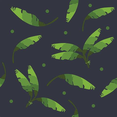 beautiful banana leaf pattern with dark background 3078223 Vector Art at Vecteezy