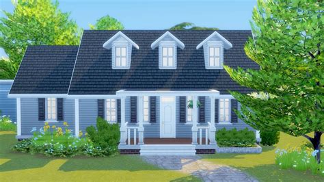 Building a 100 Baby Challenge Starter Home in The Sims 4 | Sims 4 houses, Sims house, Starter home