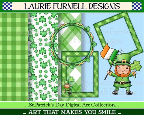 St. Patrick's Day Clip Art Leprechaun Clip Art - Etsy