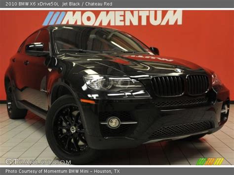 Jet Black - 2010 BMW X6 xDrive50i - Chateau Red Interior | GTCarLot.com ...