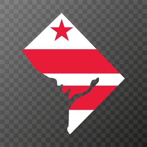 District of Columbia state flag. Vector illustration. 13430921 Vector ...