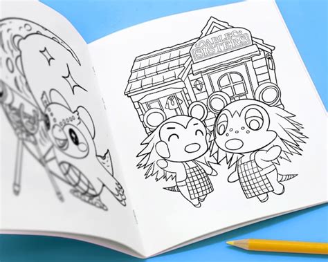 Animal Crossing Coloring Book Vol. 1 15-pages | Etsy