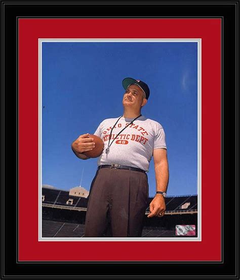 Ohio State Buckeyes Framed Poster Print - Woody Hayes Standing - 1963 | Ohio state buckeyes ...