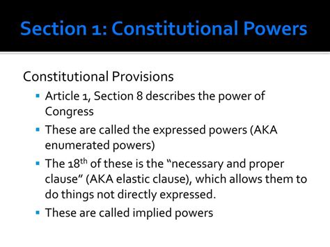 Chapter 6: Development of Congressional Powers - ppt download