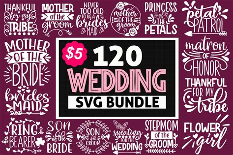 Wedding Svg Mega Bundle By teewinkle | TheHungryJPEG