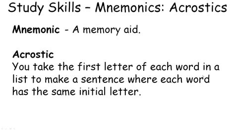 Acronyms And Acrostics Are Examples Of Venn Diagrams Mnemoni