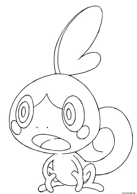 grookey coloring page