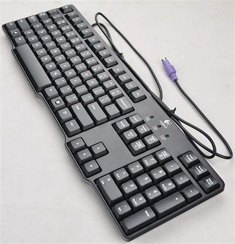 With Wire Logitech K100 Classic PS/2 Wired Keyboard (Black), Size ...