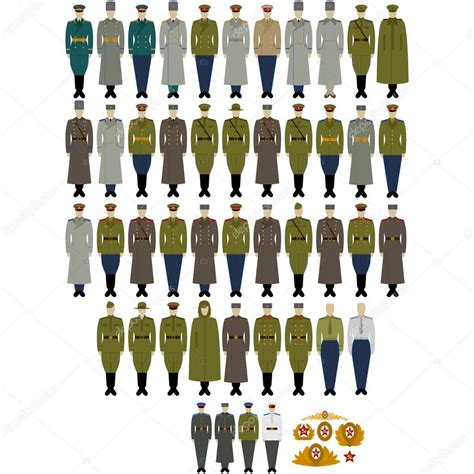 Military Uniforms of the Soviet Army and Navy Stock Vector by ©GUARDING ...