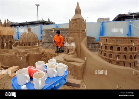 Weston-super-Mare sand sculptures Stock Photo - Alamy