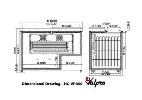 Valpro 50" 14 cu.ft. Horizontal Bottle Cooler – Kitchen Oasis