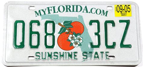 2005 Florida License Plate | Florida license plates, License plate, Florida