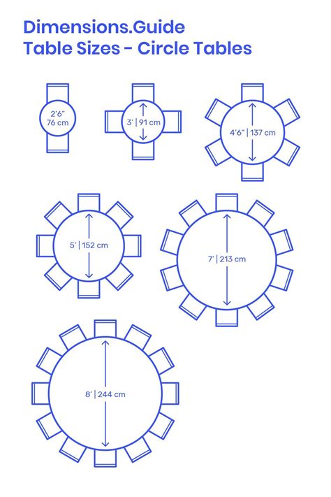 6 Person Round Dining Table