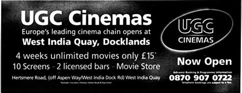 Cineworld Cinema - West India Quay in London, GB - Cinema Treasures