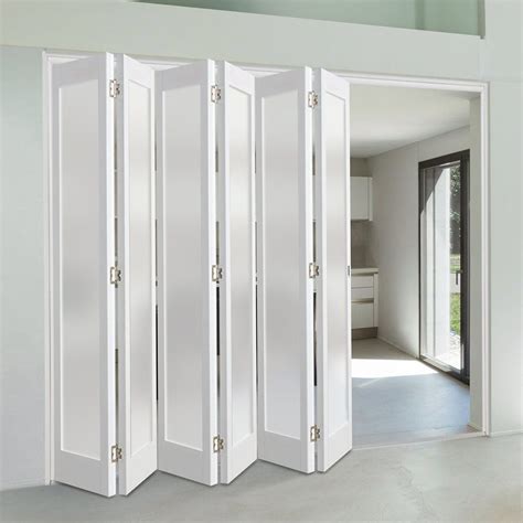 Slimline Weekamp 6 Folding Marston White Doors - Frosted Glass - Prefi | Room divider doors ...