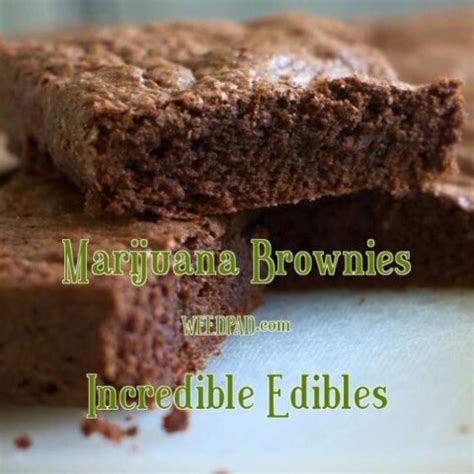 Marijuana Brownies Recipe | WeedPad Incredible Edible Pot Brownies