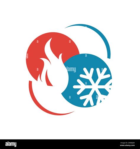 abstract heating and cooling hvac logo design vector business company Stock Vector Image & Art ...