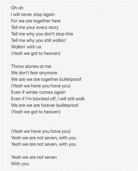 BTS ''We are bulletproof : the eternal'' lyrics | allkpop Forums