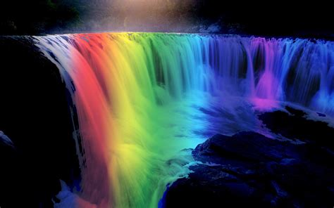 Beautiful Rainbow Waterfall [1920 x 1080] : r/wallpaper