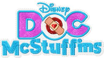 Doc McStuffins logo embroidery design