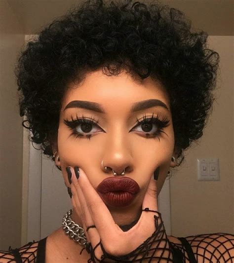 on Twitter | Edgy makeup, Makeup for black women, Alternative makeup