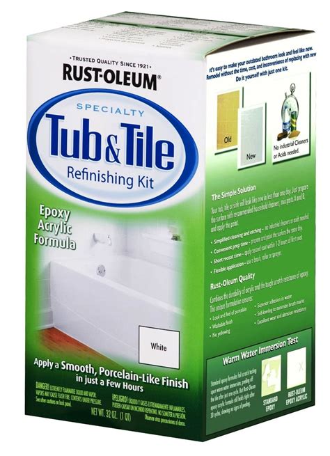 Buy the Rust-Oleum 7860 Tub & Tile Refinishing Kit, White | Hardware World