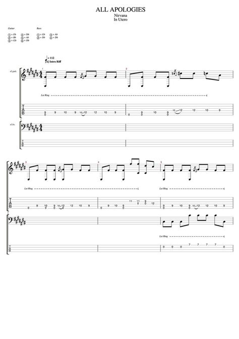 All Apologies Tab & Chords - Nirvana | PaidTabs.com