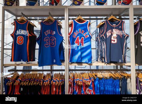 Branded Merchandise at the NBA Flagship Store on 545 Fifth Avenue, NYC ...