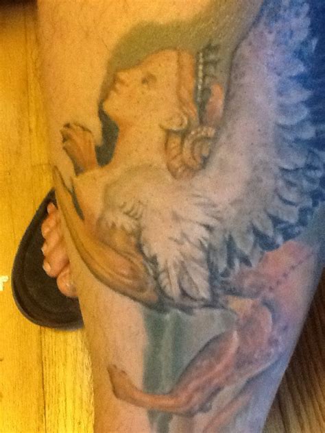 Completed Sphinx tattoo detail. | Sphinx tattoo, Tattoos, Animal tattoo