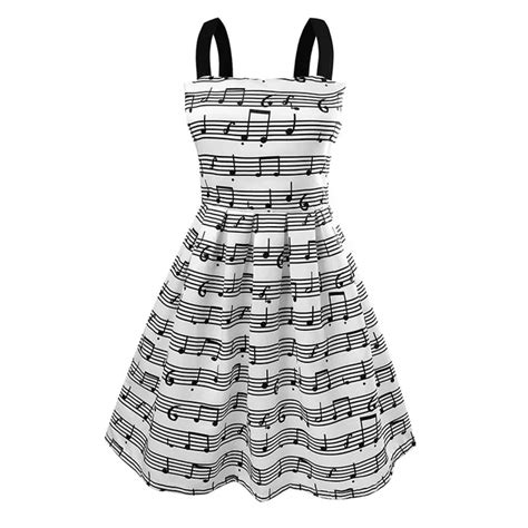 Free shipping Fashion Party Evening Elegant Women's Gowns Music Note Printed Dress With Cotton ...