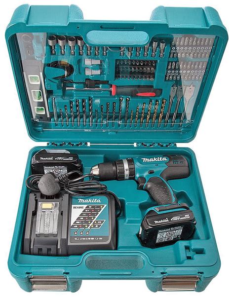 Makita - DHP453RYX5 - 18v Combi Drill & 101 Bit Set Kit