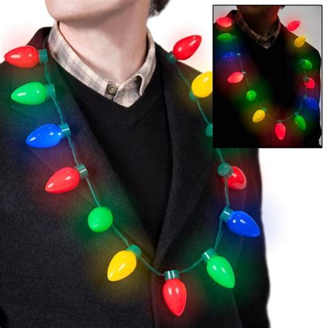 Christmas Light Bulbs Necklace