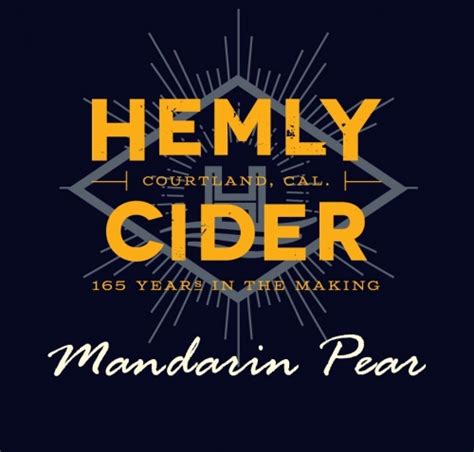 Mandarin Pear - Hemly Cider - Untappd