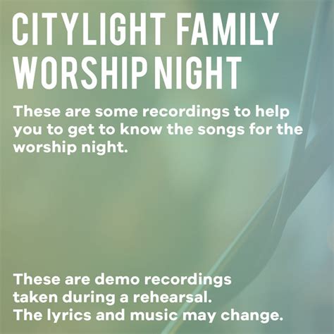 CityLight Family worship night (demos for learning) | CityLight