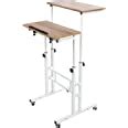 Amazon.com: SIDUCAL Mobile Standing Desk, Portable Stand Up Desk, Small Adjustable Standing Desk ...